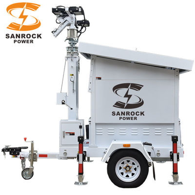 acheter 1305W Tour solaire mobile de lumière à remorque Tour d'éclairage montée US / AU / EU Standard online manufacture