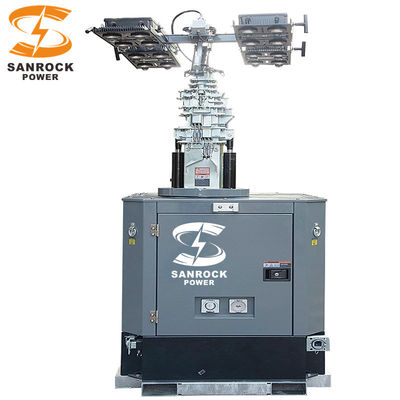 acheter 6kw/9kw Générateur diesel Tour de lumière de remorque d'urgence extérieure Tour d'éclairage 230VAC online manufacture