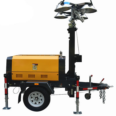 acheter Site de construction 9m Tour phare télescopique Tours portables à faible bruit Type d'automatisation Tour phares diesel online manufacture