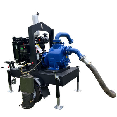 acheter China Cheap Self-Priming Centrifugal Pump Municipal Flood Control Water Pump Diesel Engine Pump Set online manufacture