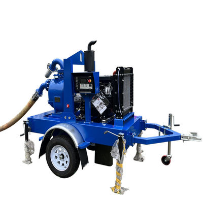 acheter Manufacturer Trailer Mounted Water Pump Open Rack Self Priming Pump Trash Water Pump Set online manufacture