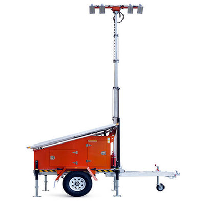acheter Mobile Lighting Tower Trailer Mounted Solar LED Light Tower Infrastructure Projects Solar Lights for Driveway online manufacture