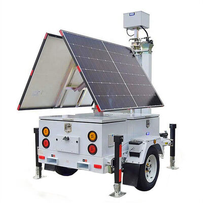 acheter Multifunction Solar Light Tower CCTV Camera Tower Surveillance Live Footage Mobile Solar Light Tower online manufacture