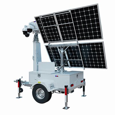 acheter Hot Selling Solar Surveillance Tower Lighting Telescopic Light Tower Solar Light Tower for Mining online manufacture