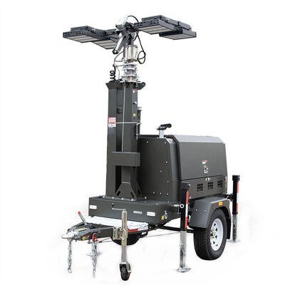 acheter Diesel Powered Light Tower Relief Emergency Light Tower 45L Large Fuel Tank Portable Diesel Light Tower online manufacture
