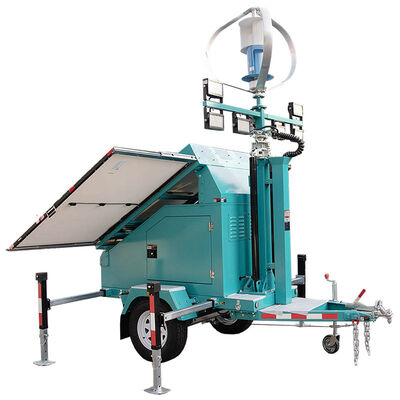 acheter Éclairage public solaire durable, tour d'éclairage solaire mobile à batterie au lithium, tour d'éclairage solaire simple pour opérations agricoles online manufacture