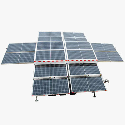 acheter Tour d'éclairage solaire mobile avec panneau solaire 16x455W, surveillance à distance par CCTV et sécurité, tour d'éclairage télescopique online manufacture
