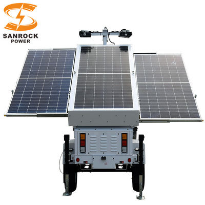 Situations d'urgence Tour solaire mobile Portable Tour industrielle portative 1481m2 Surface