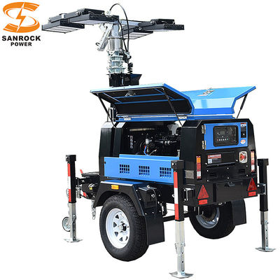 Lumières mobiles à grand flux lumineux diesel pour l'industrie 6kw/7.5kw