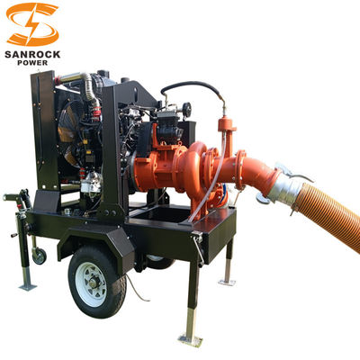 Pompes à sec de 50 chevaux moteur diesel pompe à eau centrifugeuse auto-primable 44 kW