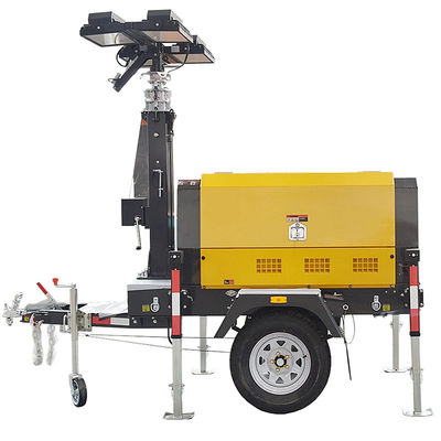2 roues Tournes lumineuses diesel Portables Systèmes de surveillance des lumières de construction Tournes lumineuses diesel