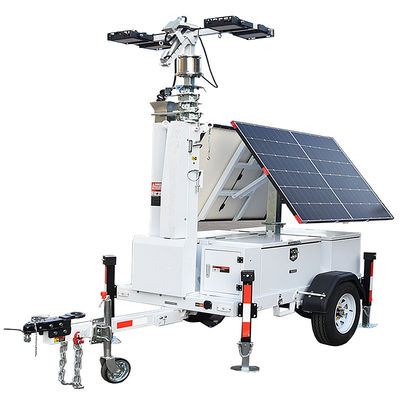 Tour d'éclairage portable à énergie solaire pour opérations minières, tour d'éclairage LED, utilisation d'énergie renouvelable