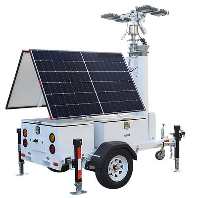 Tour d'éclairage solaire mobile