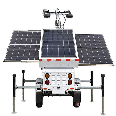 Tour d'éclairage industrielle US / AU / EU standard pour remorque, tour d'éclairage LED à rotation 360°, levage du panneau d'éclairage, levage électrique de 30° à 38°