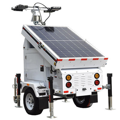 19.2 Heures de fonctionnement Tour phare solaire mobile Tour phare LED avec panneau solaire 3 × 460W et batterie durable