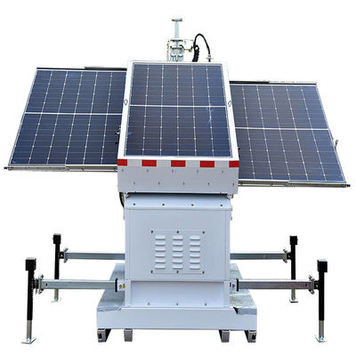 Tour solaire portable Tour de surveillance Tour d'éclairage Opérations minières Tour d'éclairage mobile