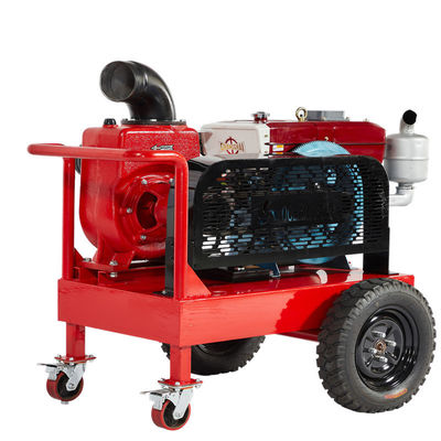Pompes à eau mobiles bon marché Débit de 25 m3/h Pompes à auto-préparation Poids léger Pompes à eau diesel