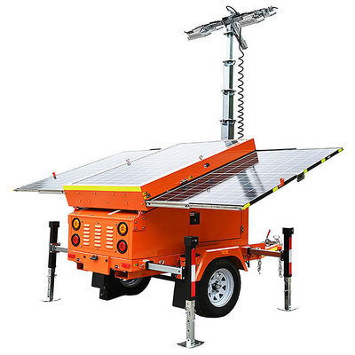 Mobile Solar Light Tower LED lamps 240W 400W 600W Telescopic Light Tower Solar Light Towers for Sale