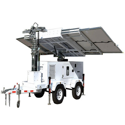 Tour solaire à émission zéro générateur de mât extensible Light Trailer Portables