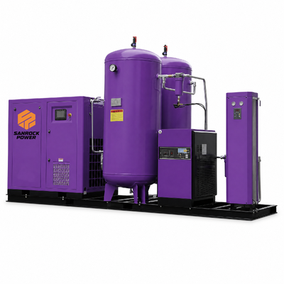 Compresseur d'air intégré compact à visser Plug And Play à faible coût de maintenance pour découpe laser, machine de compresseur d'air haute pression