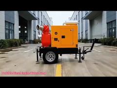 Pompe à eau auto-amorçante puissante pour drainage et irrigation, remorque, moteur diesel, groupe motopompe