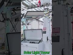 Tour d'éclairage solaire à LED avec caméra de surveillance rotative Zones d'intervention d'urgence   Lumière solaire portable T