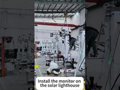 Tour de surveillance solaire pour la surveillance à distance et la sécurité des chantiers de construction - Tour d'éclairage solaire mobile