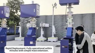 Tours d'éclairage portatives actionnées solaires extrayant la tour d'éclairage IP65 évaluant la tour d'éclairage